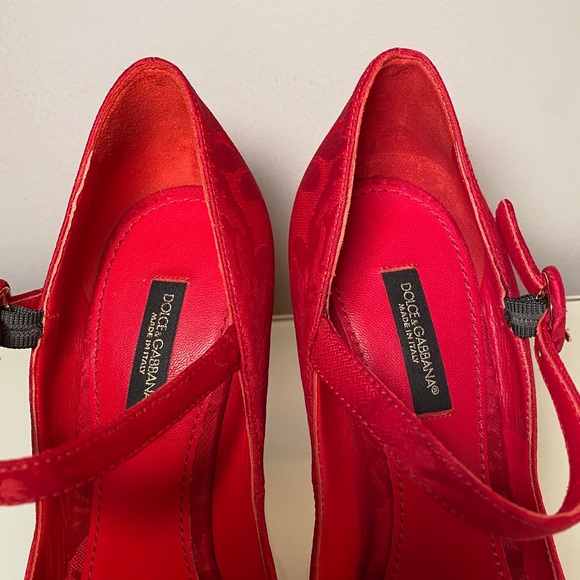 Authentic Dolce Gabbana Embroidered Pumps Suze 6/36 - Picture 7 of 9